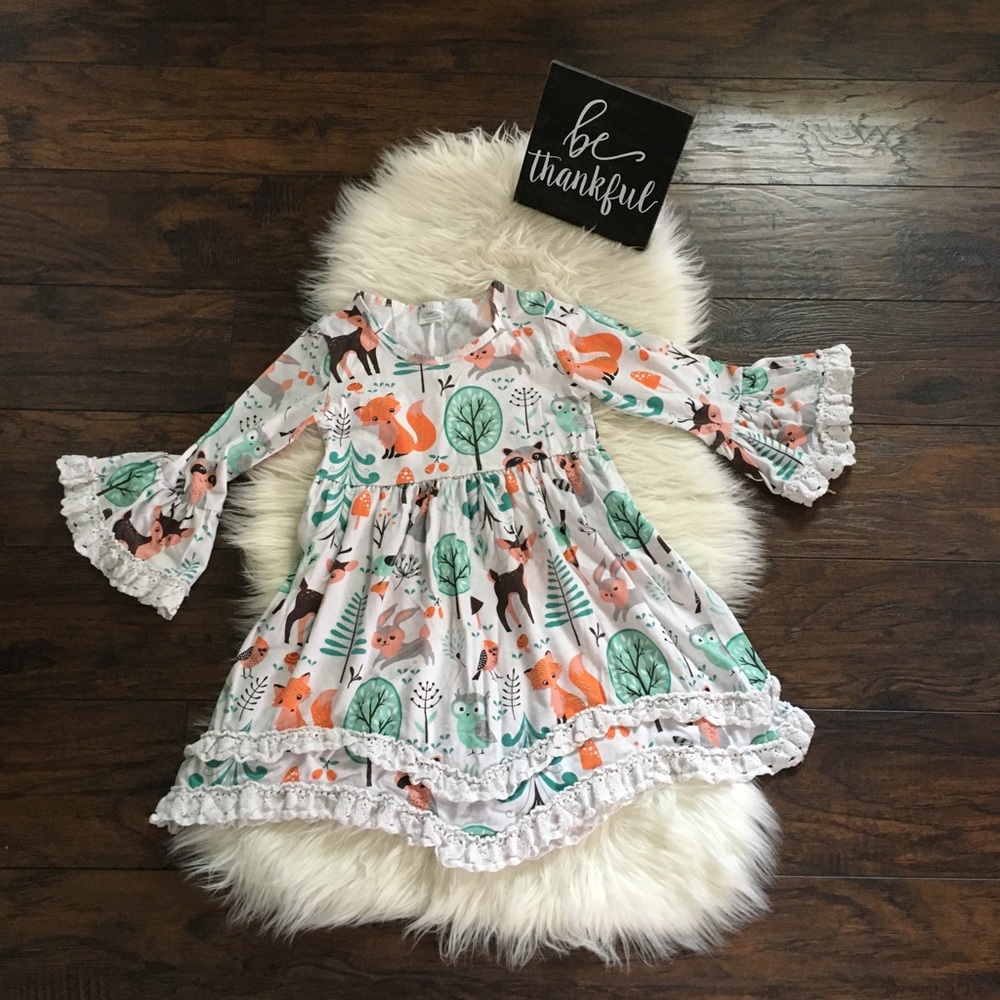 Woodland Theme Girl Dress